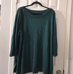 2x knit sparkly blouse
